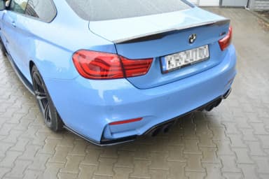 Задні сплітери boczne Maxton BMW M4 F82 (чорний глянець) - фото My Tuning Lab