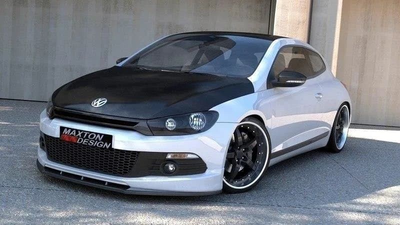 Передній сплітер Maxton Volkswagen Scirocco MK3 R-Line (чорний глянець) - фото My Tuning Lab