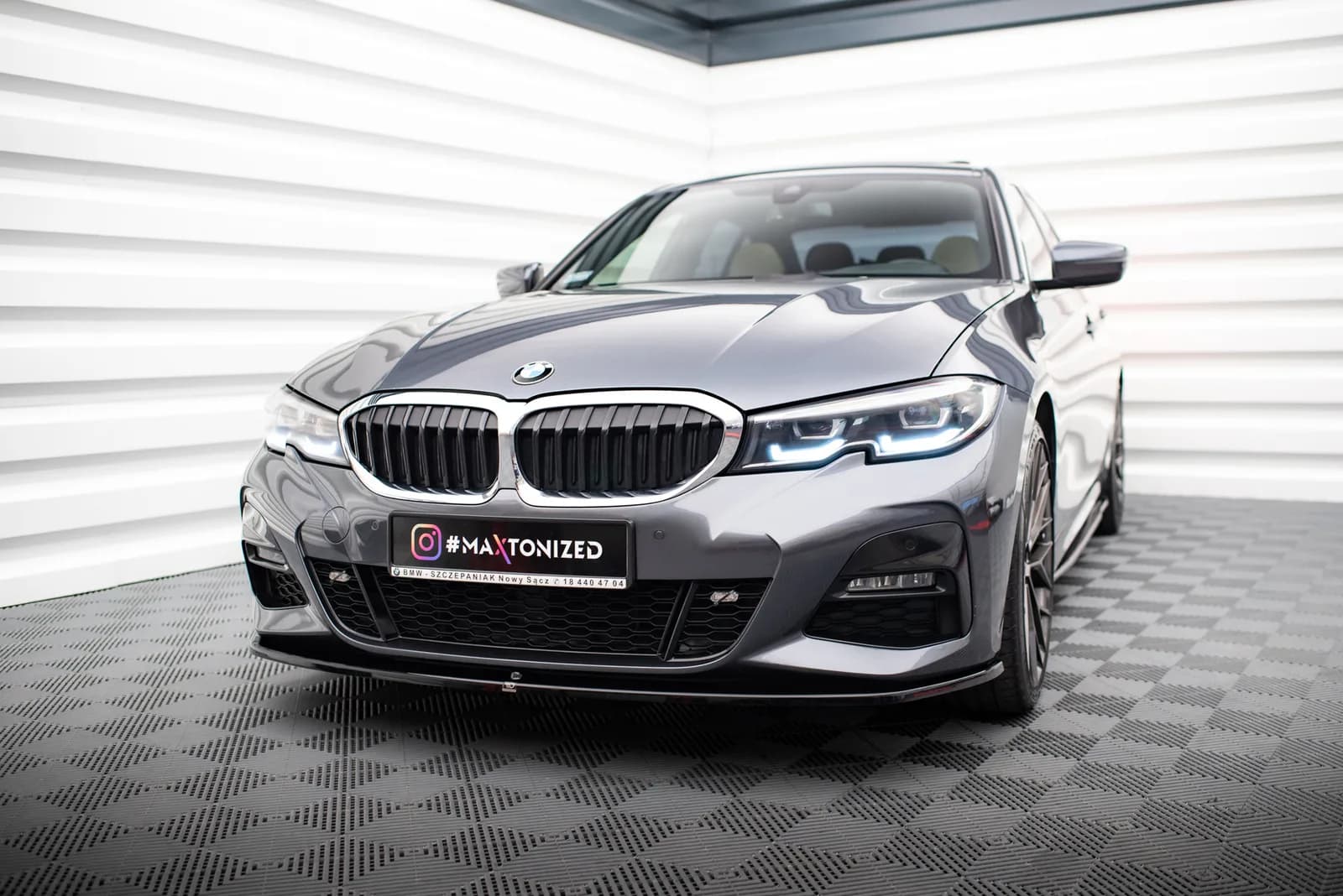 Передній сплітер V.3 Maxton BMW 3 M-пакет G20 - фото My Tuning Lab
