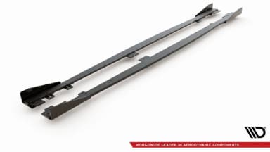 Накладки на пороги Racing Durability V.2 + Flaps Maxton BMW 1 F20 M135i / M140i / M-пакет - фото My Tuning Lab