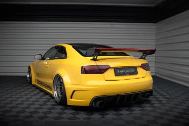 Karbonowy Spoiler Z Zewnętrznymi Wspornikami + LED Maxton Audi A5 Coupe 8T - фото My Tuning Lab