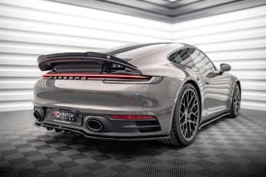 Задній центральний сплітер з дифузором Maxton Porsche 911 Carrera 4S 992 - фото My Tuning Lab