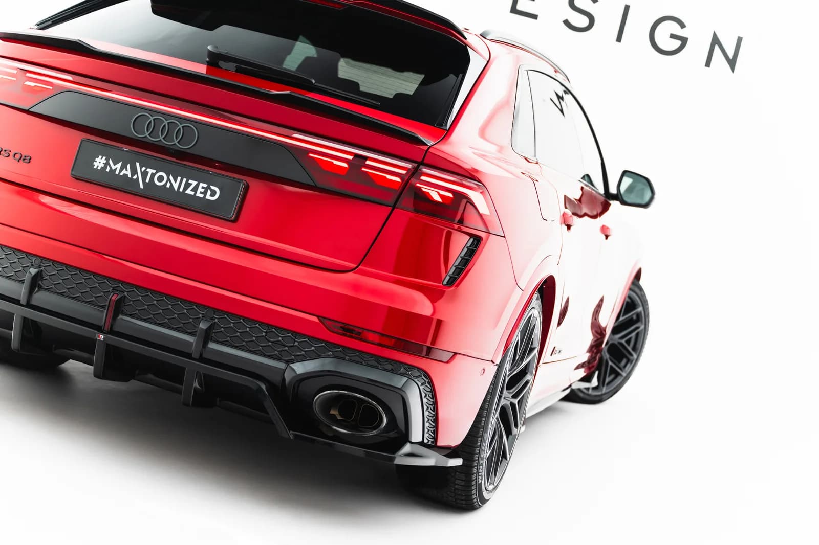Задній сплітер (Z Dyfuzorem) Maxton Audi RSQ8 Mk1 Facelift - фото My Tuning Lab
