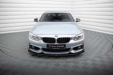 Передній сплітер Street Pro + Flaps Maxton BMW 4 Coupe / Gran Coupe / Cabrio M-пакет F32 / F36 / F33 - фото My Tuning Lab