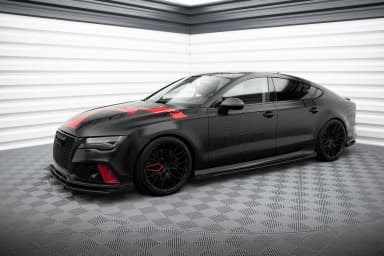 Накладки на пороги Street Pro + Flaps Maxton Audi A7 RS7 Look C7 - фото My Tuning Lab