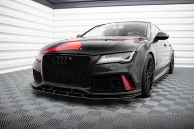 Передній сплітер Street Pro Maxton Audi A7 RS7 Look C7 - фото My Tuning Lab