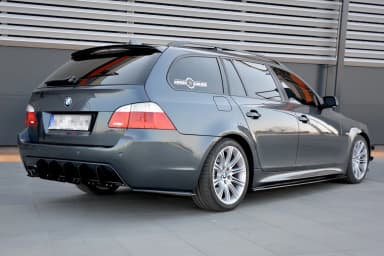 Задні сплітери boczne Maxton BMW 5 E60/E61 M-пакет (чорний глянець) - фото My Tuning Lab