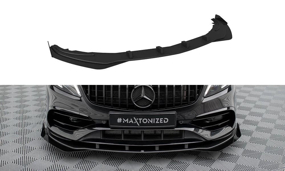 Передній сплітер Street Pro + Flaps Maxton Mercedes-Benz A AMG-Line W176 Facelift - фото My Tuning Lab
