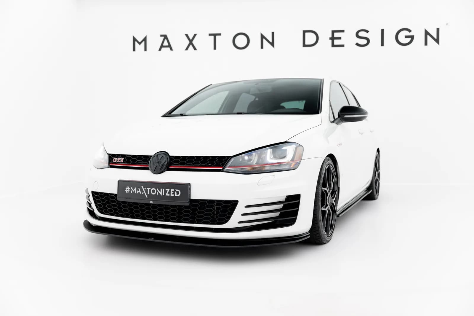 Maxton Design Передній сплітер Street Pro Vw Golf 7 GTI - фото My Tuning Lab