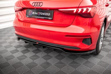 Задній сплітер (Z Dyfuzorem) Maxton Audi A3 Sportback 8Y - фото My Tuning Lab