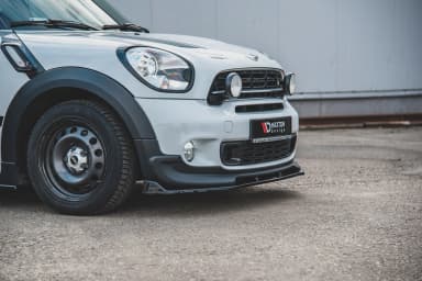 Передній сплітер Maxton Mini Countryman MK1 JCW (чорний глянець) - фото My Tuning Lab