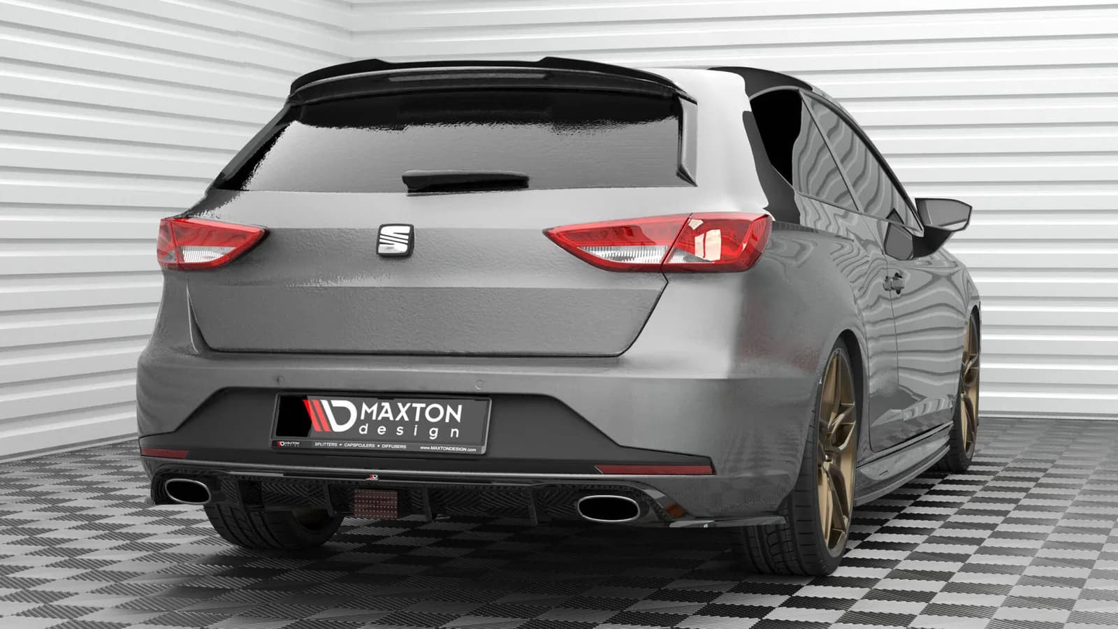 Спойлер V.2 Maxton Seat Leon Cupra Sportstourer Mk3 Facelift - фото My Tuning Lab