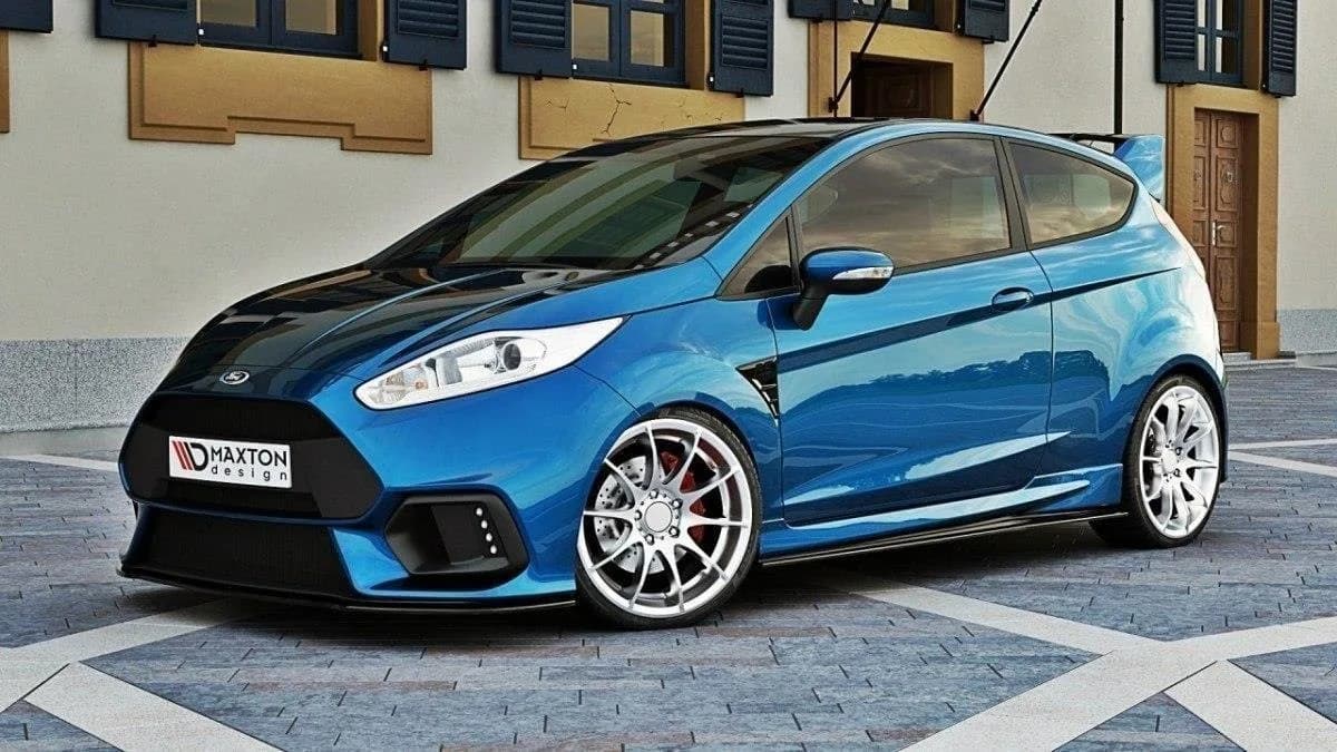 Передній сплітер (Zderzak Focus RS Look) Maxton Ford Fiesta Mk7 FL - фото My Tuning Lab