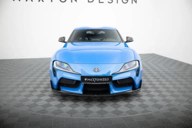Передній сплітер Maxton V3 Toyota Supra MK5 (чорний глянець) - фото My Tuning Lab