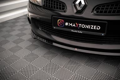 Передній сплітер Maxton Renault Clio III RS (чорний глянець) - фото My Tuning Lab