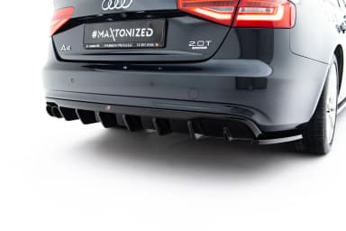 Задня накладка Maxton Audi A4 B8 Facelift (Wersja z podwójnym Вихлопem z jednej strony) - фото My Tuning Lab