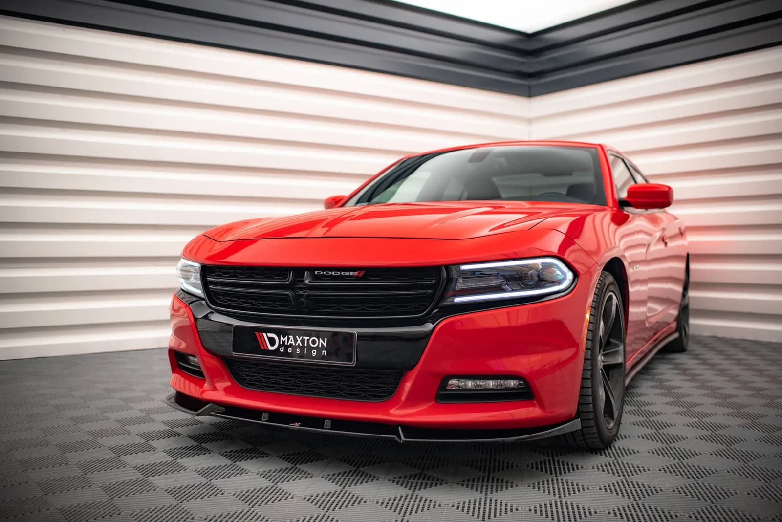 Передній сплітер V.1 Maxton Dodge Charger RT Mk7 Facelift - фото My Tuning Lab