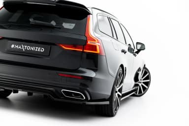 Задній сплітер (Z Dyfuzorem) Maxton Volvo S60/V60 R-Design Mk3 - фото My Tuning Lab