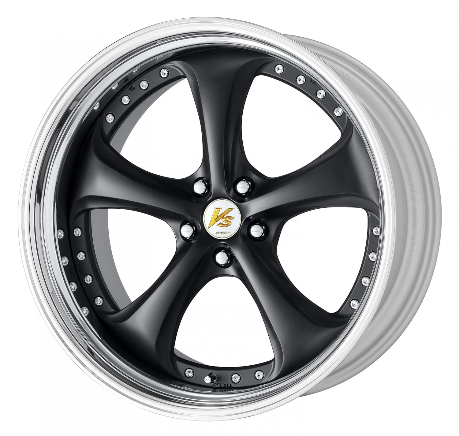 Легкосплавний диск 21" Work Wheels VS KF# Step Rim 21x11,5 BLANK Brilliant срібний чорний (BSB) - фото My Tuning Lab