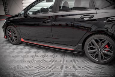 Накладки на пороги Street Pro Maxton Hyundai I20 N Mk3 - фото My Tuning Lab