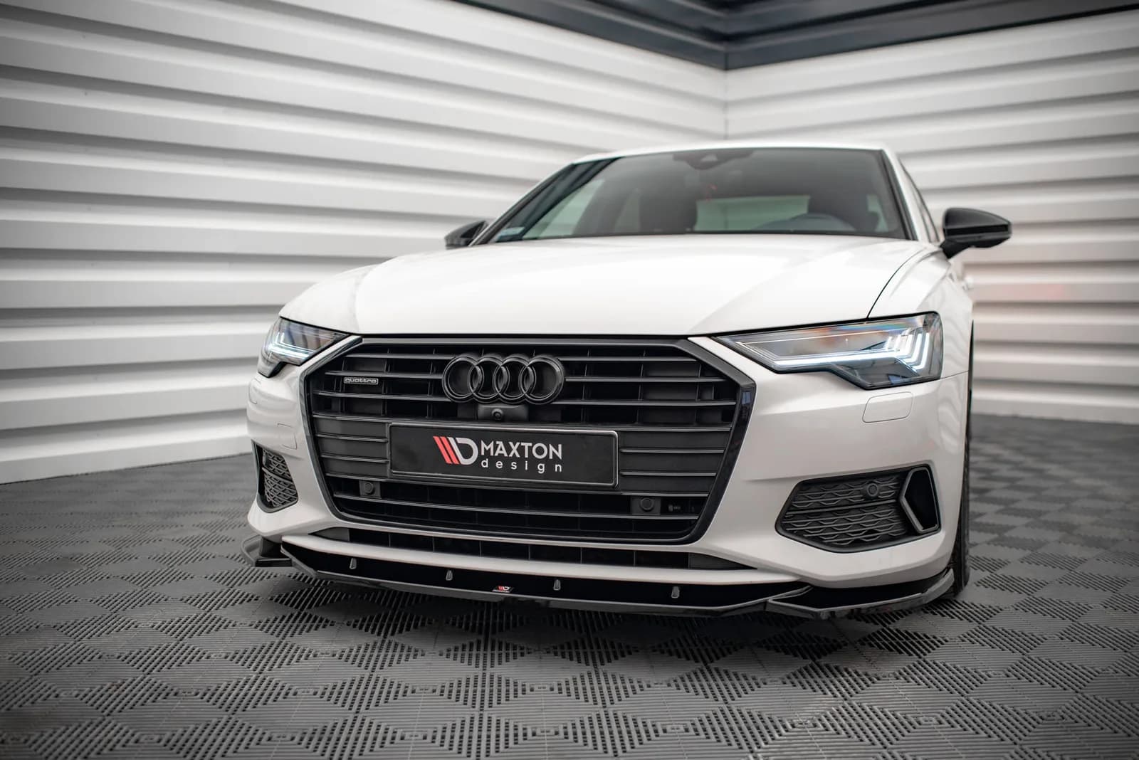 Передній сплітер V.1 Maxton Audi A6 C8 - фото My Tuning Lab