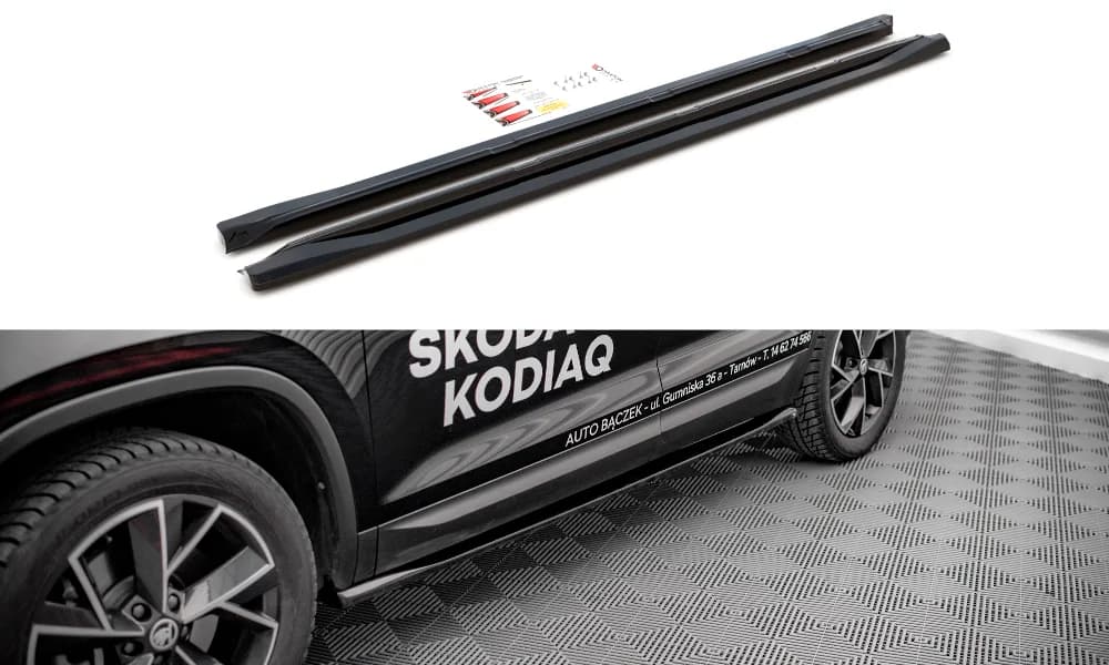 Накладки на пороги Maxton Skoda Kodiaq Mk1 Facelift - фото My Tuning Lab