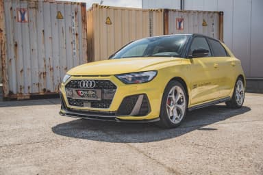 Передній сплітер Maxton V3 Audi A1 S-Line GB (чорний глянець) - фото My Tuning Lab