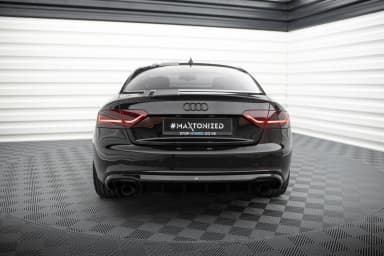 Задня накладка Maxton Audi A5 Coupe / Cabrio S-Line 8T (версія з одинарними вихлопами з двох сторін) - фото My Tuning Lab