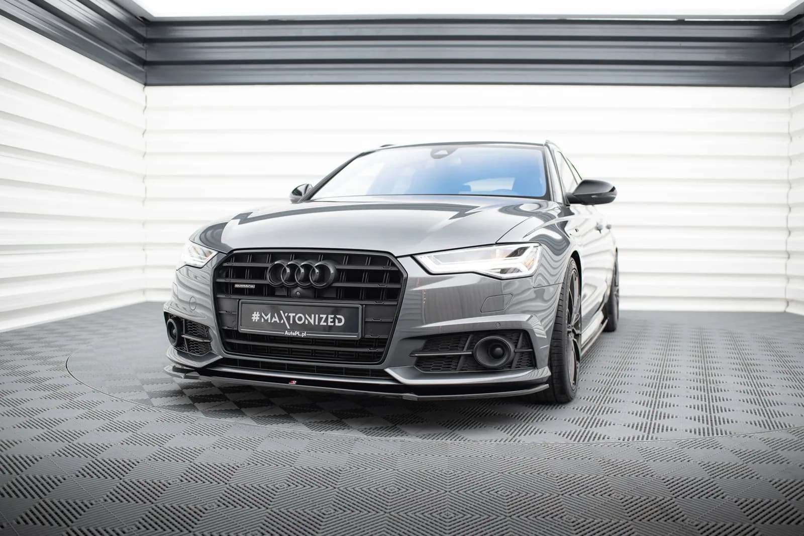 Передній сплітер V.1 Maxton Audi A6 / A6 C7 S-line/ S6 C7 Facelift - фото My Tuning Lab