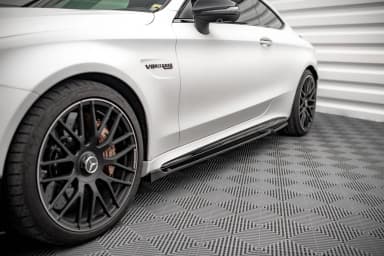 Накладки на пороги V.2 Maxton Mercedes-AMG C 63AMG Coupe C205 Facelift - фото My Tuning Lab