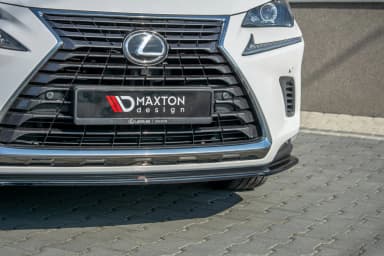 Передній сплітер Maxton Lexus NX рестайлінг (чорний глянець) - фото My Tuning Lab