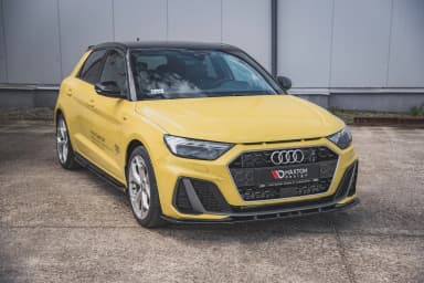 Передній сплітер Maxton V1 Audi A1 S-Line GB (чорний глянець) - фото My Tuning Lab