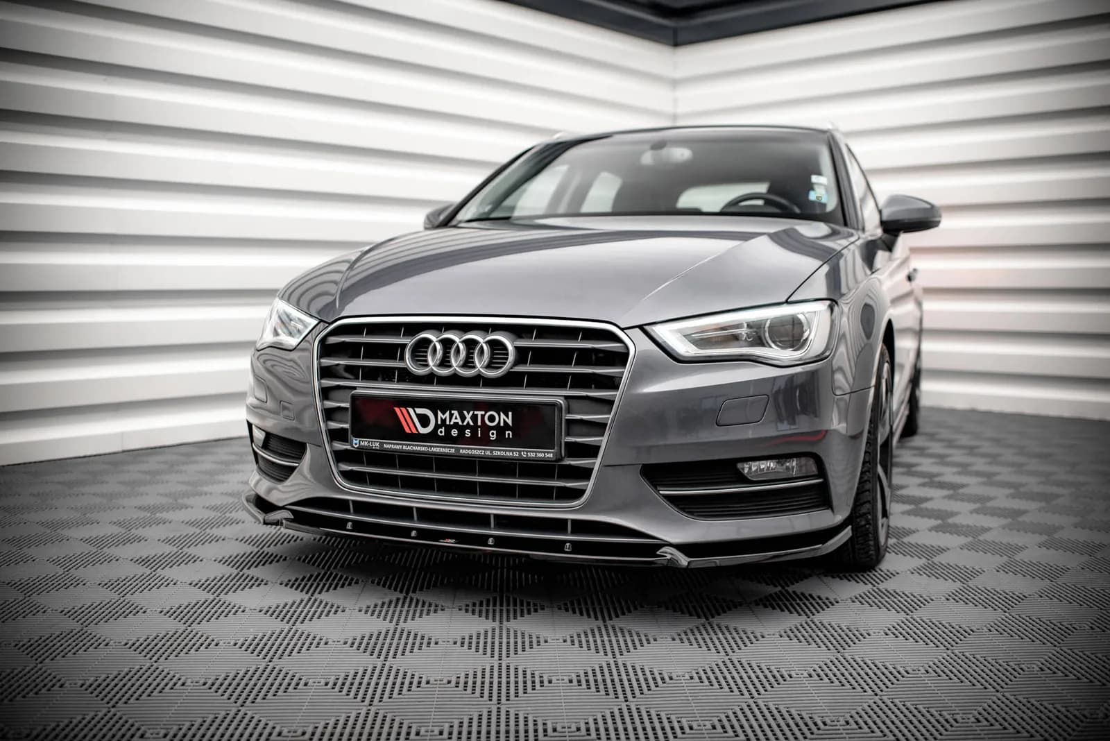 Передній сплітер Maxton Audi A3 Sportback 8V - фото My Tuning Lab