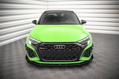 Канарди (аеродинамічні накладки переднього бампера) Maxton Audi RS3 8Y - фото My Tuning Lab