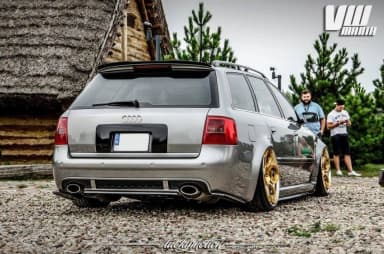 Задні сплітери boczne Maxton Audi RS6 C5 Avant (чорний глянець) - фото My Tuning Lab