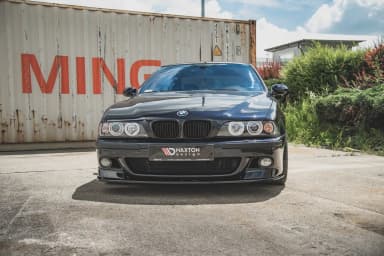 Накладки переднього бампера + Передній сплітер Maxton BMW M5 / 5 M-пакет E39 - фото My Tuning Lab