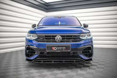 Передній сплітер V.1 Maxton Volkswagen Tiguan R / R-Line Mk2 Facelift - фото My Tuning Lab