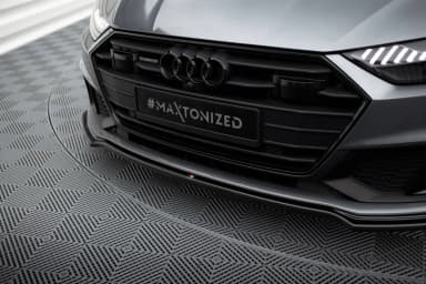 Передній сплітер V.1 Maxton Audi A7 S-Line C8 / S7 C8 / C8 Facelift / S7 Facelift - фото My Tuning Lab