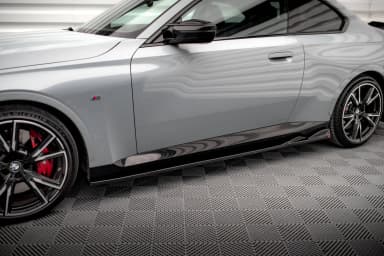 Накладки на пороги V.1 Maxton BMW 2 Coupe M-пакет / M240i G42 - фото My Tuning Lab