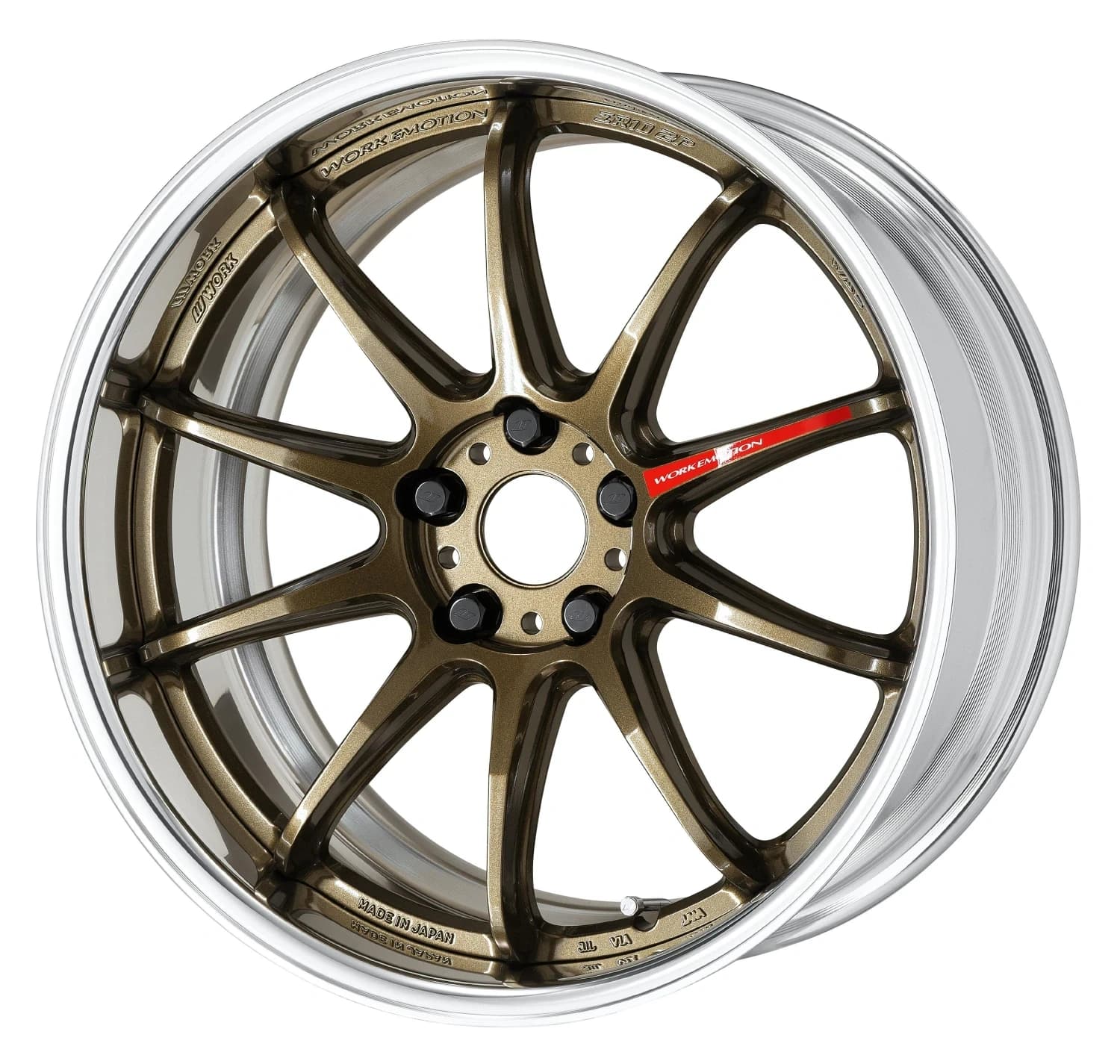 Легкосплавний диск 18" Work Wheels Work Emotion ZR10-2P 18x9 BLANK Titanium бронза (HG) - фото My Tuning Lab