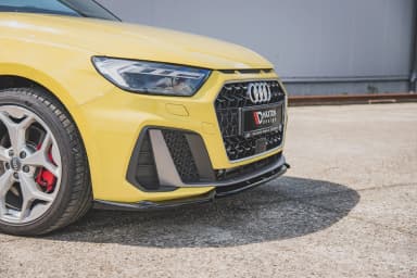Передній сплітер Maxton V3 Audi A1 S-Line GB (чорний глянець) - фото My Tuning Lab