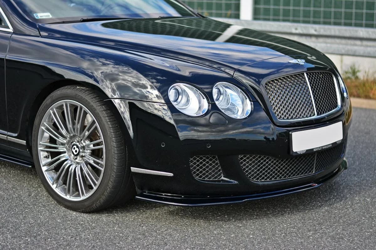 Передній сплітер Maxton V1 Bentley Continental GT (чорний глянець) - фото My Tuning Lab