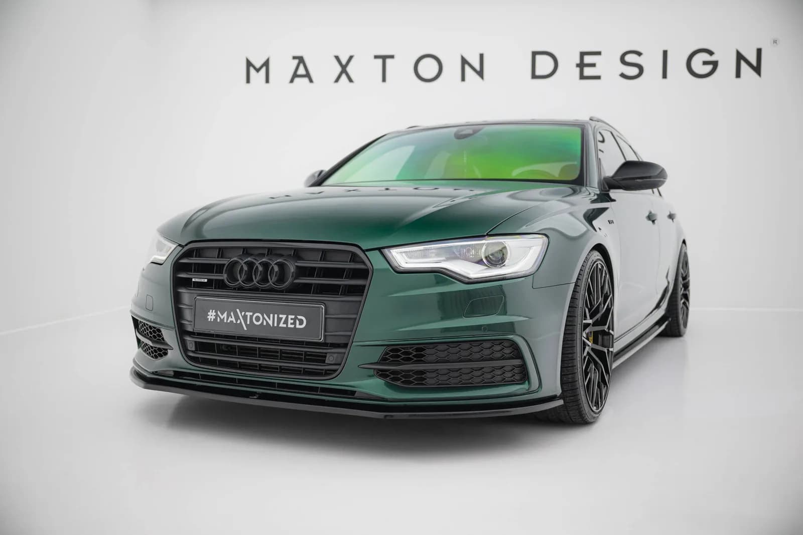 Передній сплітер V.1 Maxton Audi S6 / A6 S-Line C7 - фото My Tuning Lab