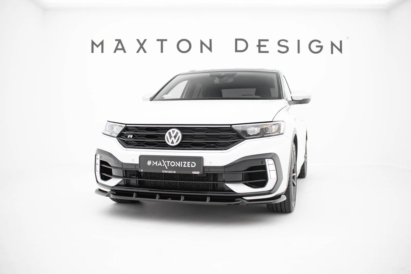 Передній сплітер Maxton Volkswagen T-Roc R Mk1 - фото My Tuning Lab