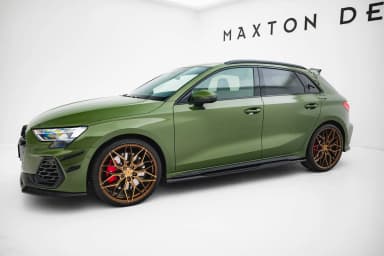 Накладки на пороги V.2 Maxton Audi S3 Sportback / Sedan / A3 S-line Sportback / Sedan 8Y / 8Y Facelift - фото My Tuning Lab