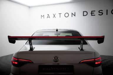 Karbonowy Spoiler Z Wewnętrznymi Wspornikami + LED Maxton Volkswagen Jetta GLI Mk7 - фото My Tuning Lab