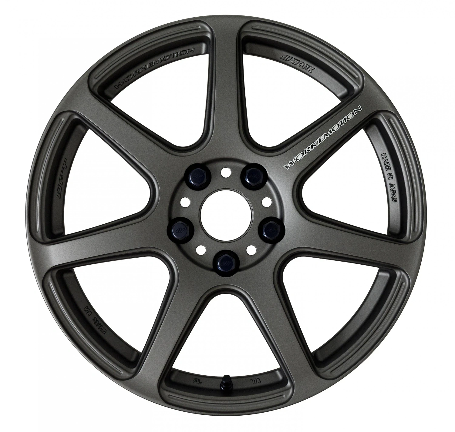 Легкосплавний диск 16" Work Wheels Work Emotion T7R 16x6,5 BLANK матовий графіт (MGM) - фото My Tuning Lab