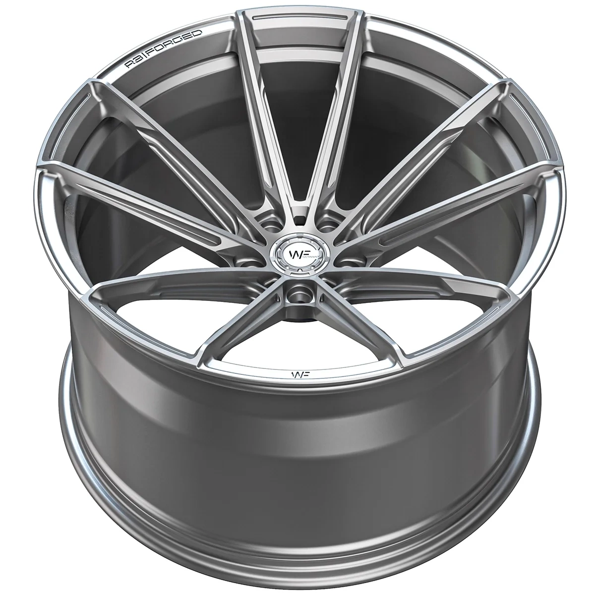 Легкосплавний диск 19" Wheelforce RACE.THREE 19x9 ET44 5x112 Frozen срібний - фото My Tuning Lab