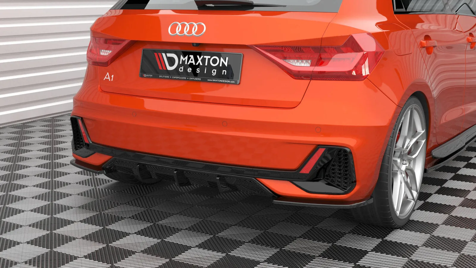 Задня накладка Maxton Audi A1 S-Line GB - фото My Tuning Lab