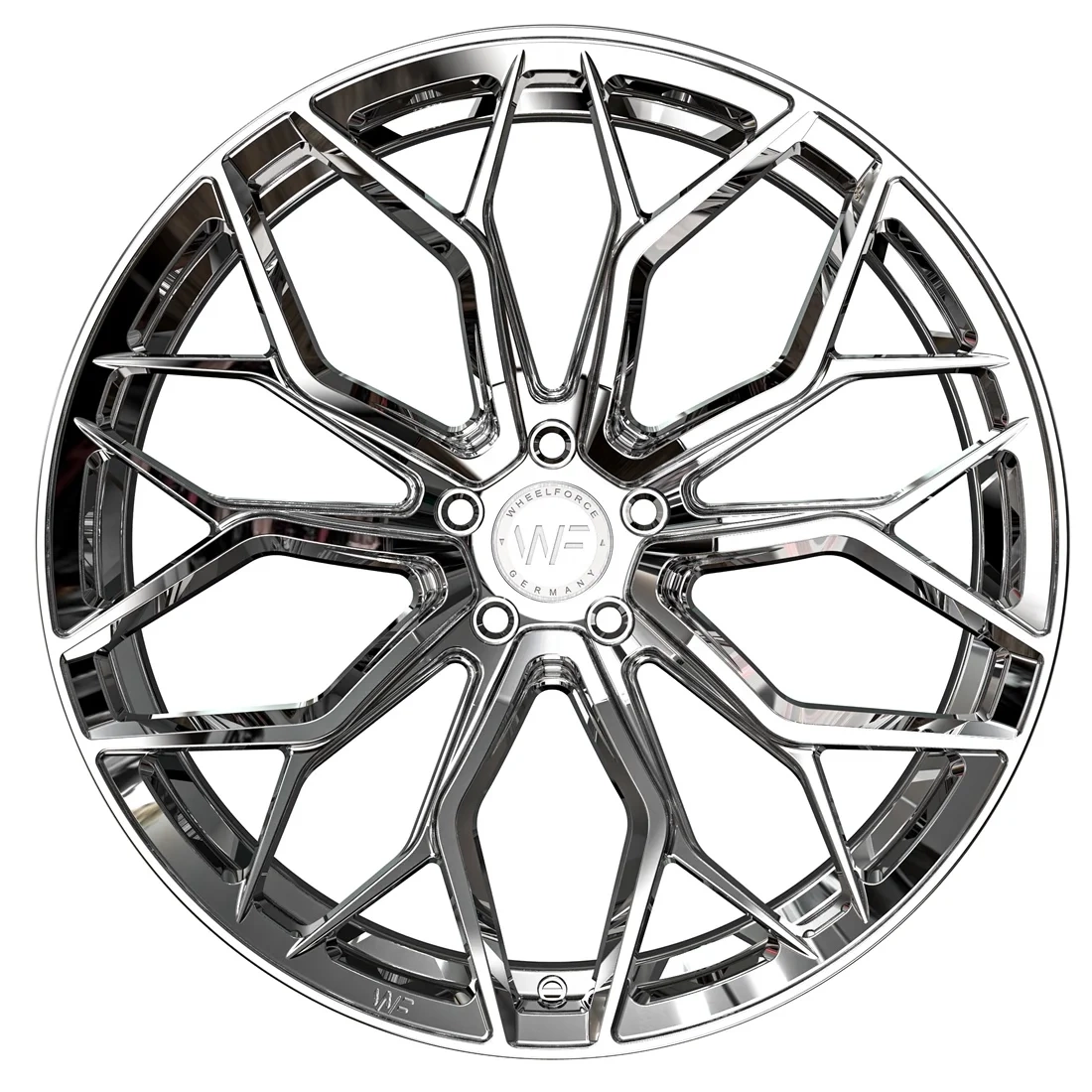 Легкосплавний диск 21" Wheelforce HE1-FF 21x10,5 ET36 5x112 Rhodium - фото My Tuning Lab